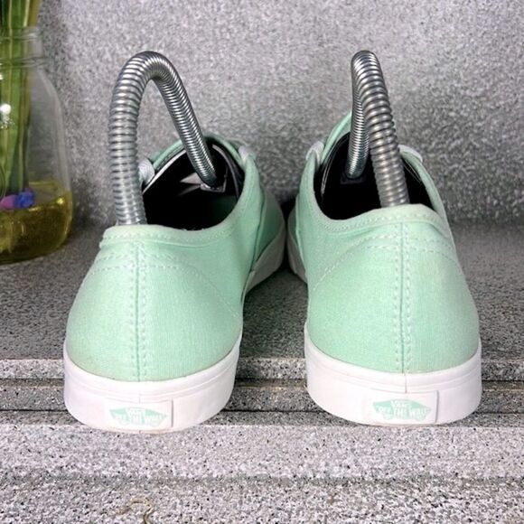 Vans Low Top Turquoise Sneakers Shoes Size 6.5 - Picture 5 of 8